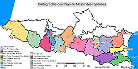 carte des pyrénées détaillée